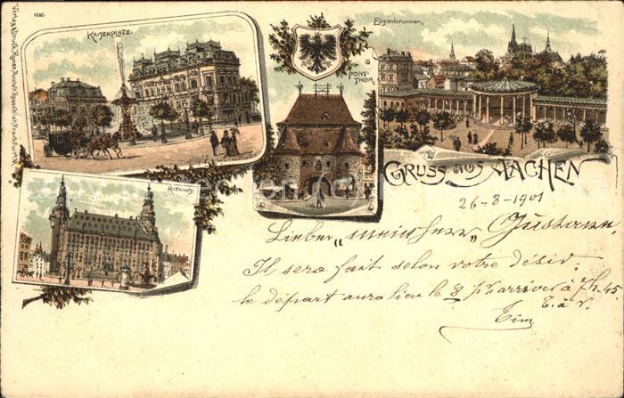 Aachen Kaiserplatz Elisenbrunnen Ponttor Ratha