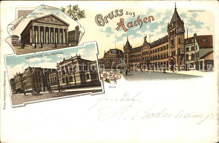 Aachen Theater Techn Hochschule Hauptpost