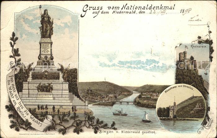 Ruedesheim Rhein Nationaldenkmal Bingen Mäusethurm Burg