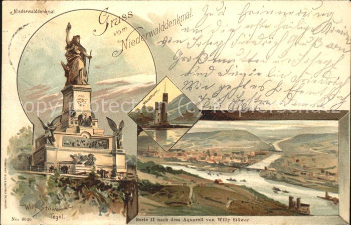 Ruedesheim Rhein Nationaldenkmal Bingen Mäusethurm