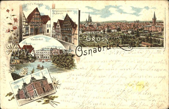 Osnabrueck Renaissancehaus Kaiserhof Post Totalansicht