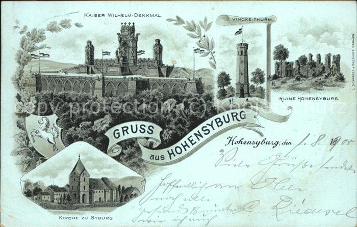 Hohensyburg Kaiser Wilhelm Denkmal Ruine Kirche