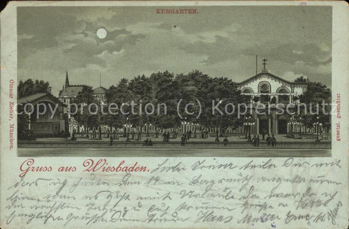 Wiesbaden Kurgarten Feldpost