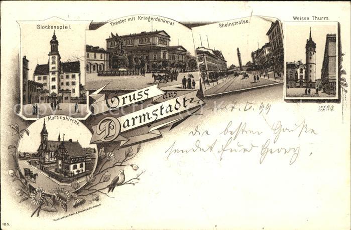 Darmstadt Glockenspiel Weisser Thurm Kriegerdenkm