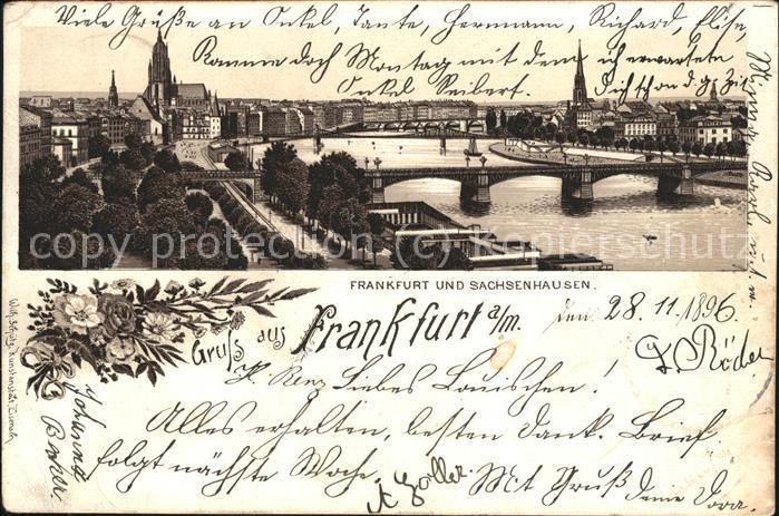 Frankfurt Main Panorama mit Sachsenhausen