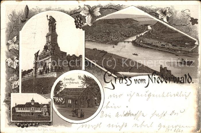 Ruedesheim Rhein Nationaldenkmal Bingen Jagdschloss Eremitage