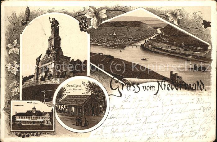 Ruedesheim Rhein Nationaldenkmal Bingen Jagdschloss Eremitage