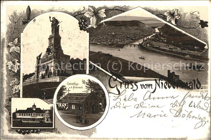 Ruedesheim Rhein Nationaldenkmal Bingen Jagdschloss Erem