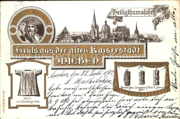 Aachen Stadtansicht Carolus Magnus Portrait Mu