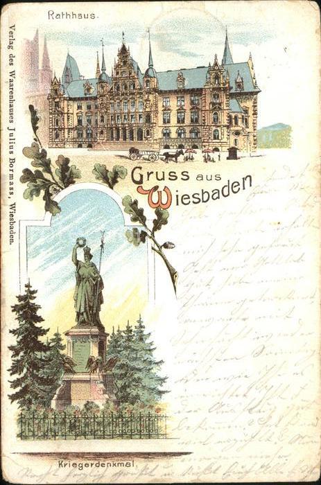 Wiesbaden Rathaus Kriegerdenkmal