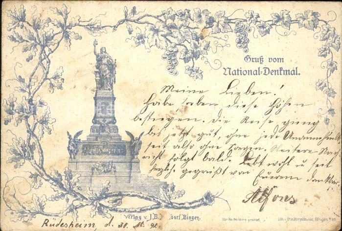 Ruedesheim Rhein Nationaldenkmal