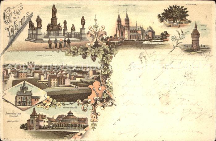 Worms Total Dom Lutherdenkmal Lutherbaum Fest