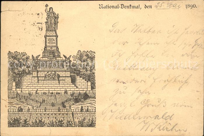 Ruedesheim Rhein Niederwald National Denkmal