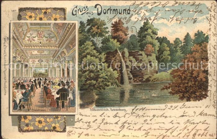 Dortmund Schwanenteich Kronenburg Concertsaal Gl