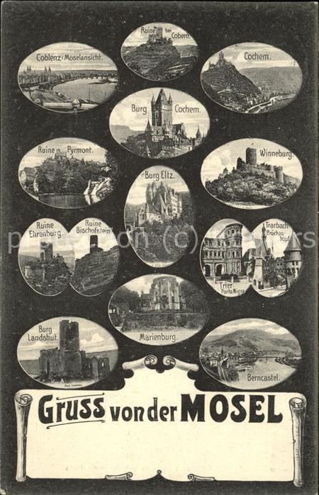 Cochem Burgen und Ruinen an der Mosel