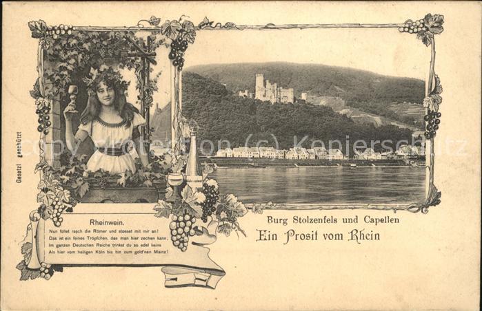 Niederlahnstein Burg Stoluzenfels und Capellen