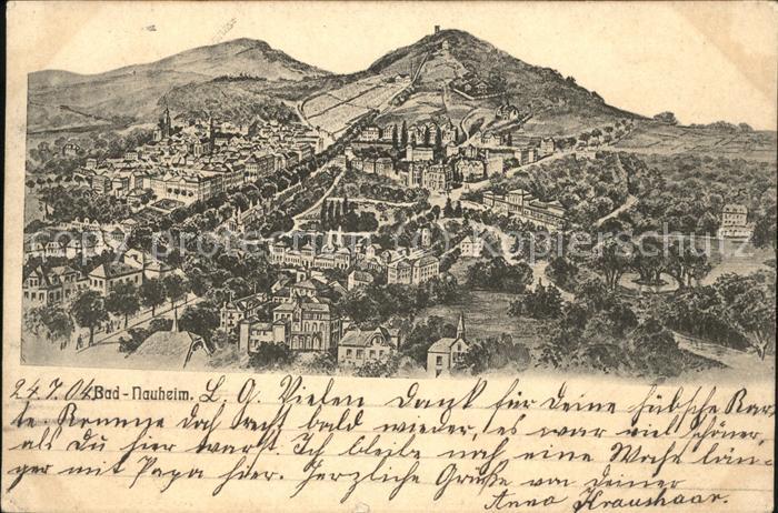 Bad Nauheim Panorama mit Burg