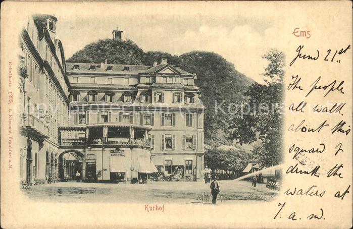 Bad Ems Kurhof Reliefkarte