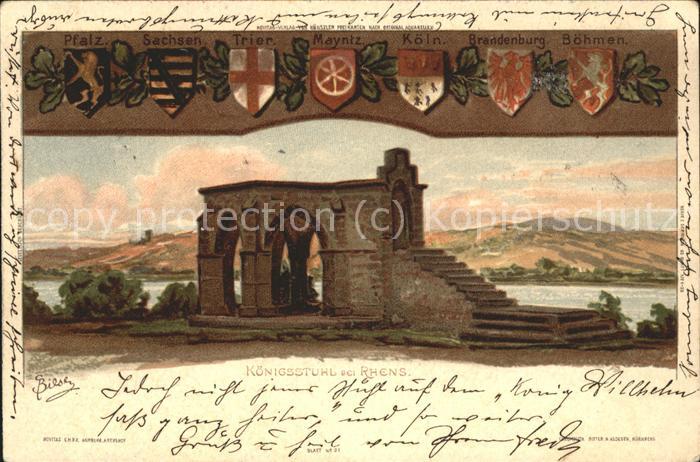 Rhens Königsstuhl Künstlerkarte