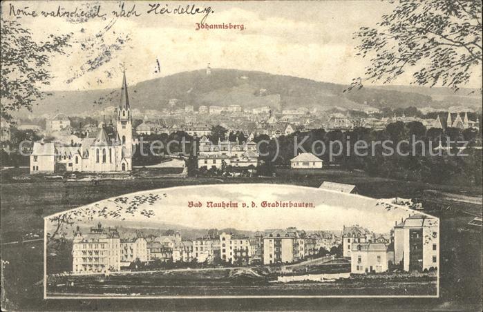 Bad Nauheim Panorama mit Johannisberg Gradierbauten