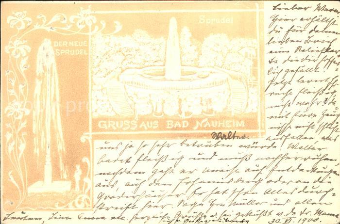 Bad Nauheim Sprudel Prägedruck