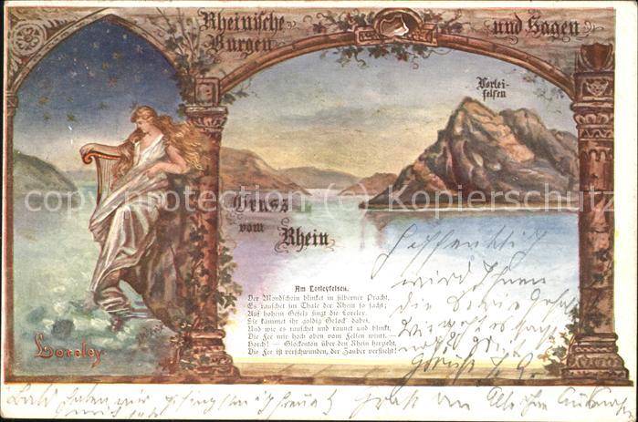 Loreley Lorelei Jungfrau Loreley Rheinpanorama