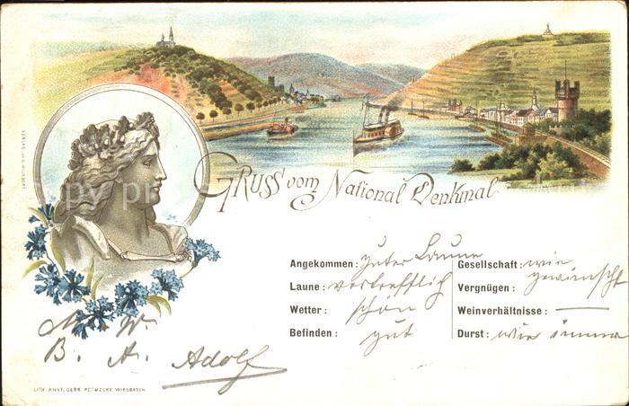 Ruedesheim Panorama Nationaldenkmal