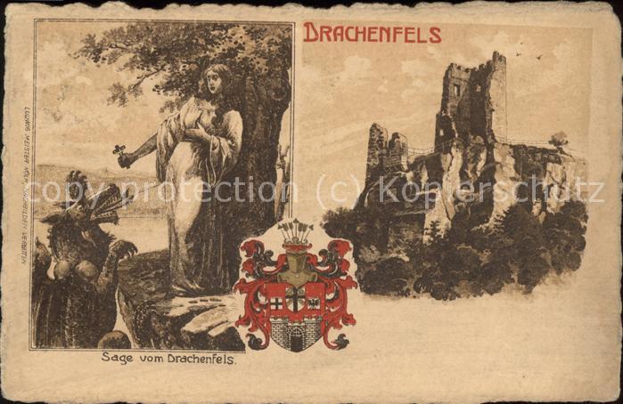 Drachenfels Ruien Sage Wappen