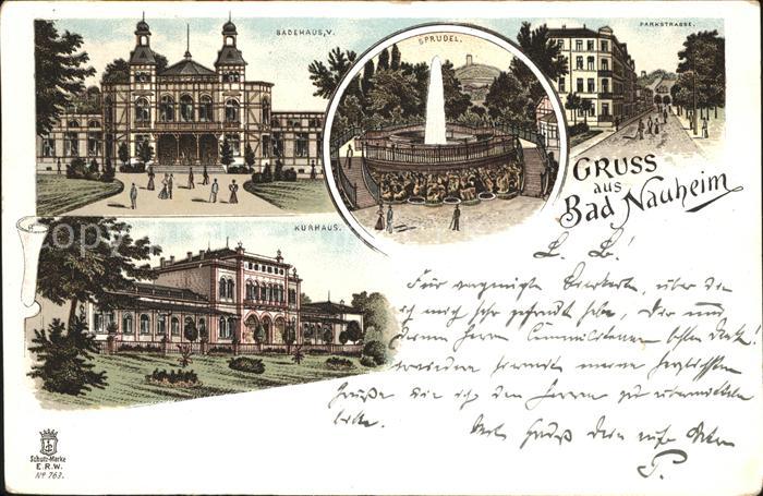 Bad Nauheim Kurhaus Sprudel Badehaeuser Parkstrasse