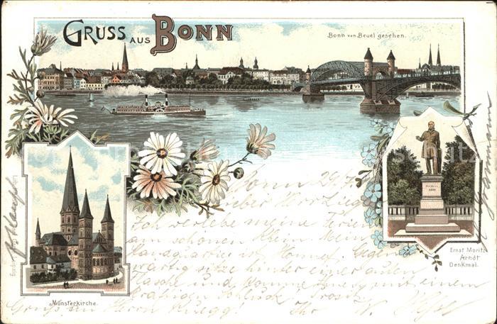 Bonn Rhein Rheinpanorama Münster Ernst Moritz Arnd