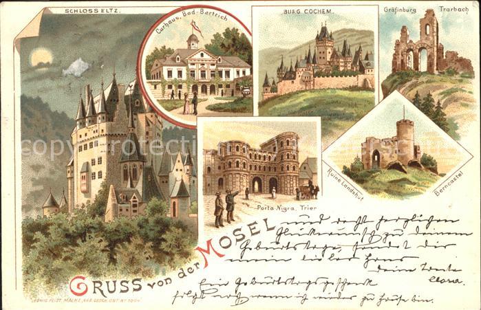 Trier Porta-Nigra Burg-Cochem Gräfinburg-Trar