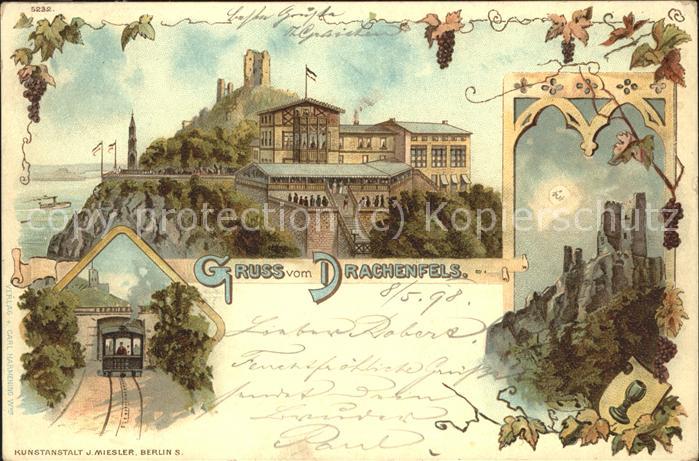 Drachenfels Burgruine Restaurant Hotel Bergbahn