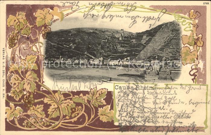 Kaub Rheinpanorama und Pfalz