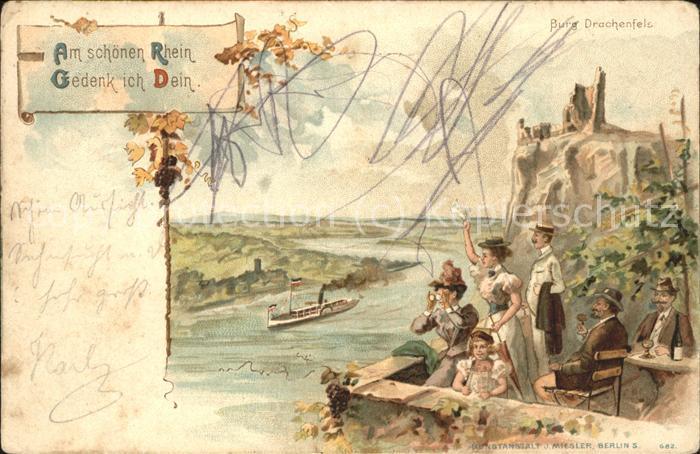 Drachenfels Rheinpanorama Burg Aussichtspunkt