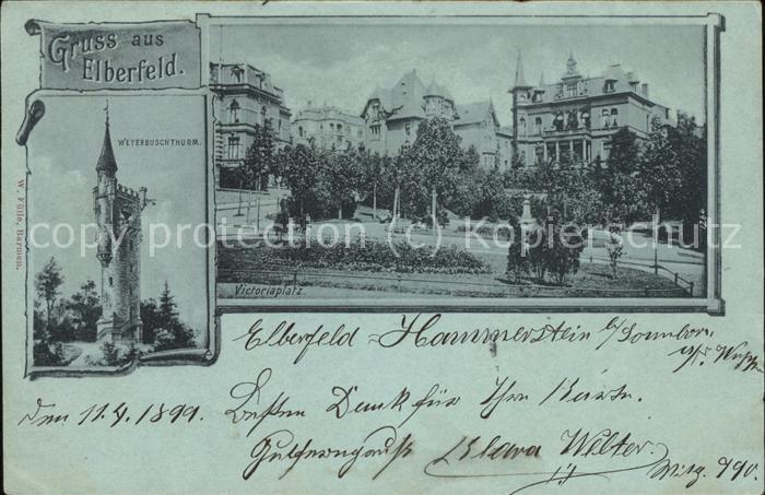 Elberfeld Wuppertal Victoriaplatz Weyerbuschturm