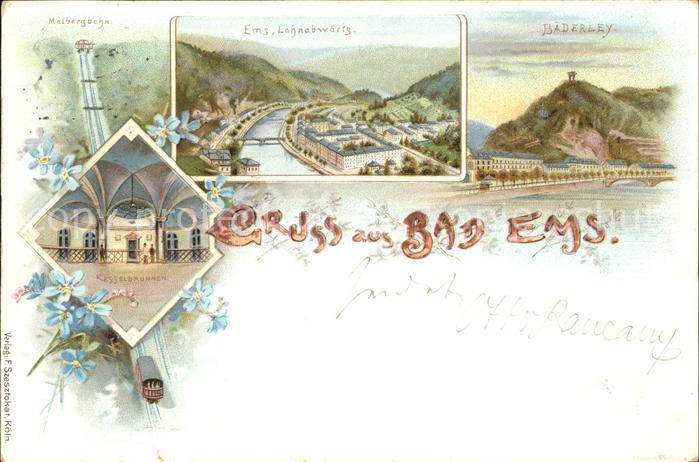 Bad Ems Malbergbahn Bäderley Lahnpanorama