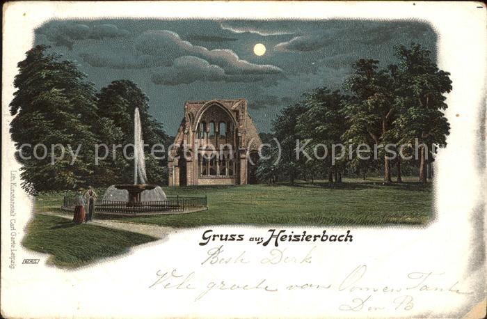 Heisterbach Ruine bei Nacht Brunnen