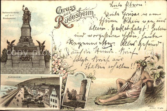 Ruedesheim Nationaldenkmal Niederwald Ruine