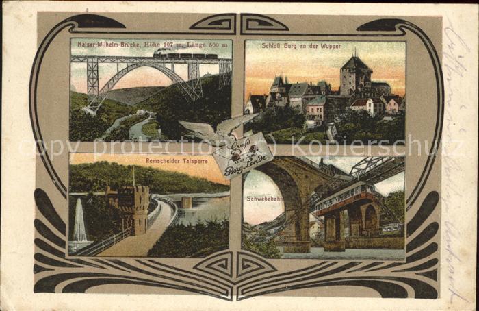 Remscheid Talsperre Schloss Burg Schwebebahn Kaiser-Wilhelm-Bruecke