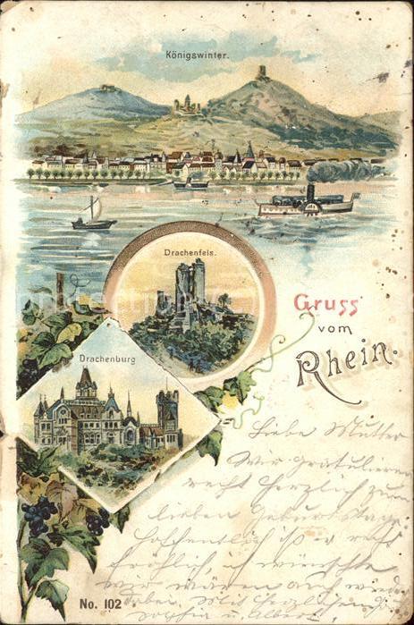 Koenigswinter Panorama Drachenburg Drachenfels