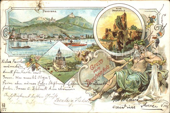 Drachenfels Ruine Panorama Königswinter