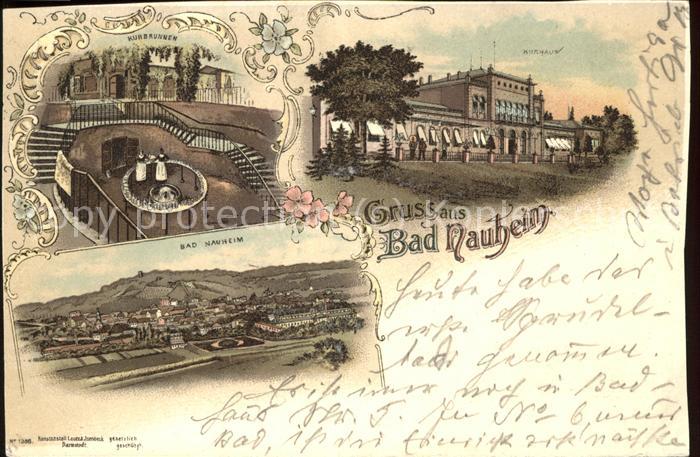 Bad Nauheim Brunnen Kurhaus Panorama