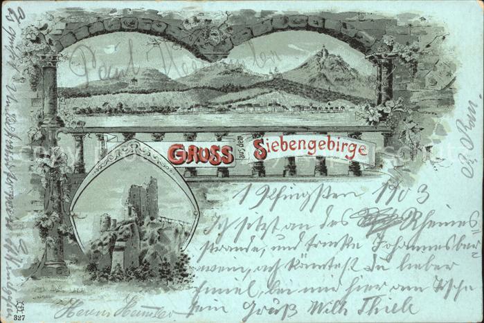 Koenigswinter Panoramam Siebengebirge Ruine