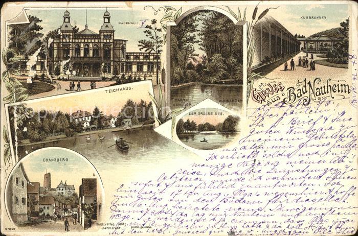 Bad Nauheim Kurbrunnen Kurpark Badehaus Teichhaus C