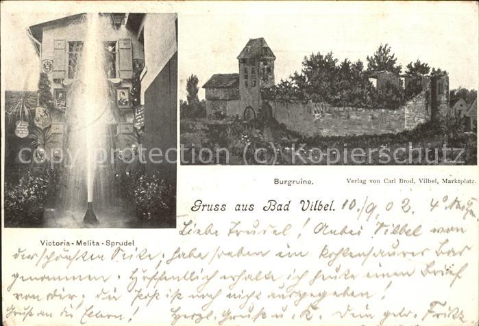 Bad Vilbel Burgruine Victoria-Melita-Sprudel