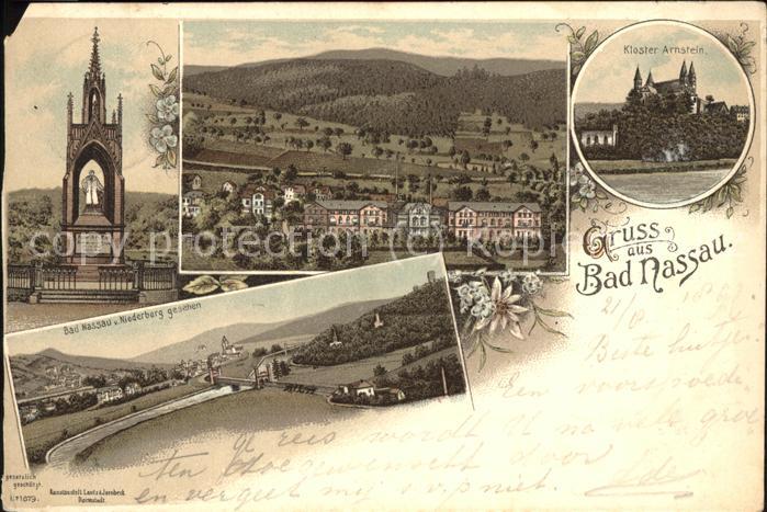 Nassau Lahn Kloster Arnstein Panorama