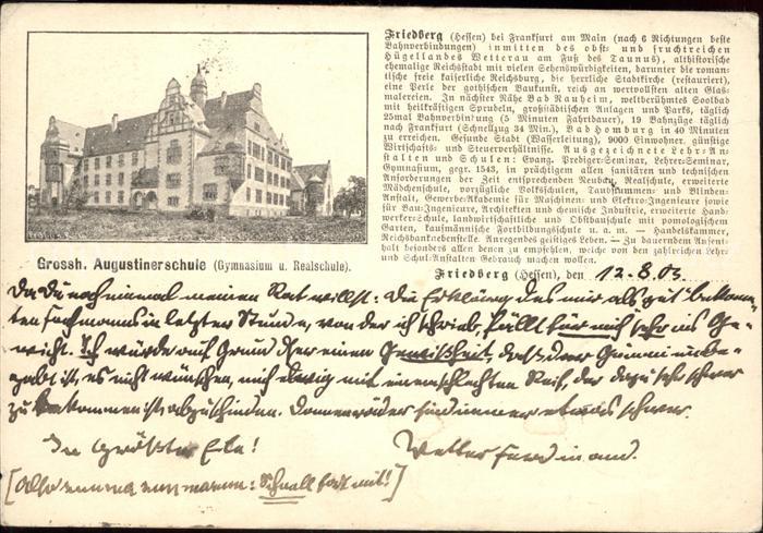 Friedberg Hessen Augustinerschule