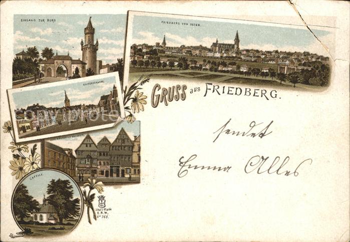 Friedberg Hessen Panorama Burgeingang Kapelle