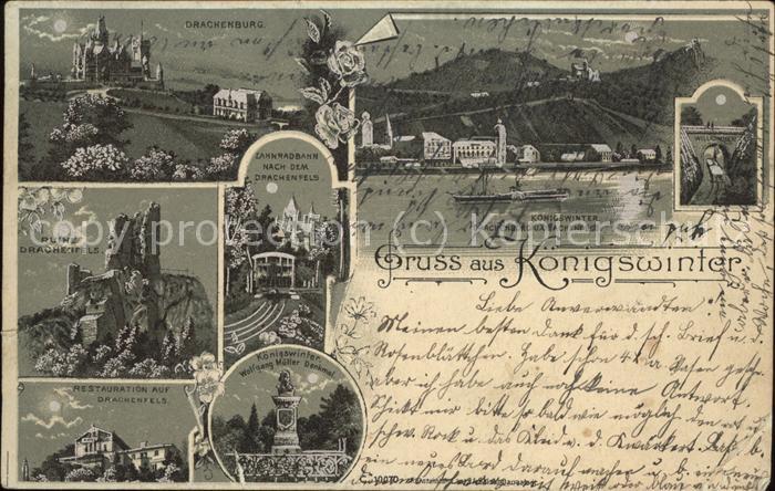 Koenigswinter Drachenburg Ruine-Drachenfels Restauran