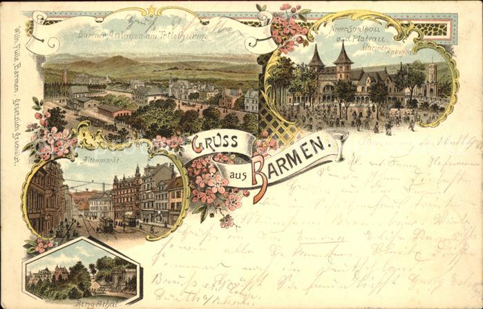 Barmen Wuppertal Panorama Markt Barmer-Anlagen